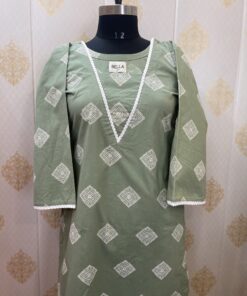 PRINTED COTTON KURTA